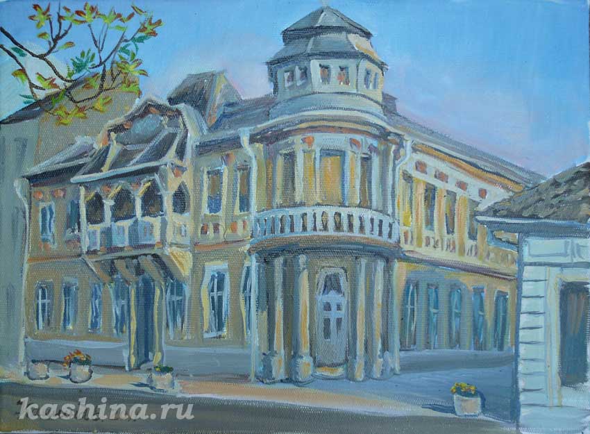 Дом мэра, картина Евгении Кашиной 