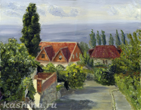 Лазаревское, картина Евгении Кашиной