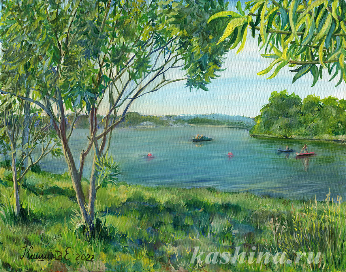 "Озеро Сенеж," картина Евгении Кашиной