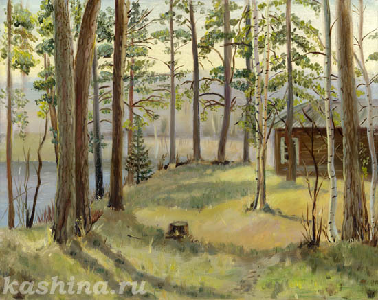 "Солнечная полянка" картина Евгении Кашиной