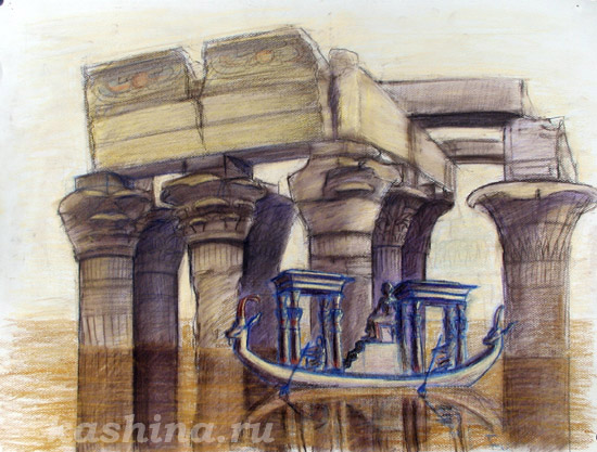 Mistic Boat in Dendera "Pharaoh" Evgeniya Kashina