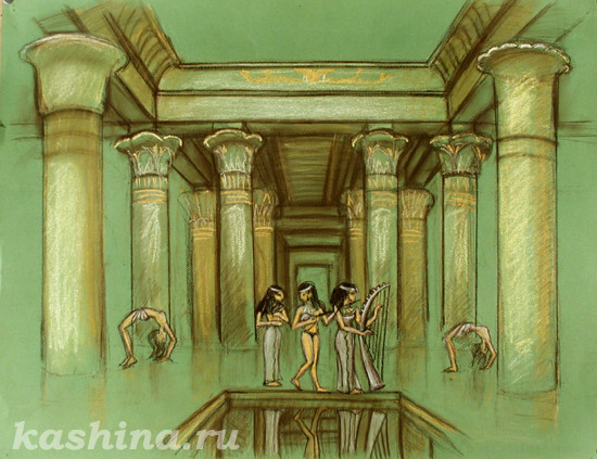Священные Танцы. Храм Исиды на о. Филэ. Кашина Евгения