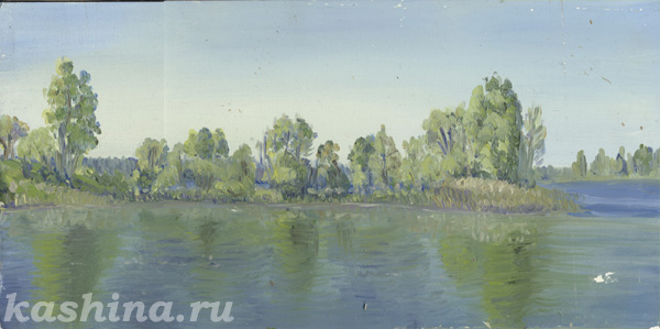 "Весенний островок" картина Евгении Кашиной