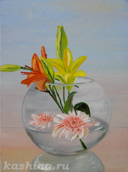Ена Гаврикова. Натюрморт с цветами