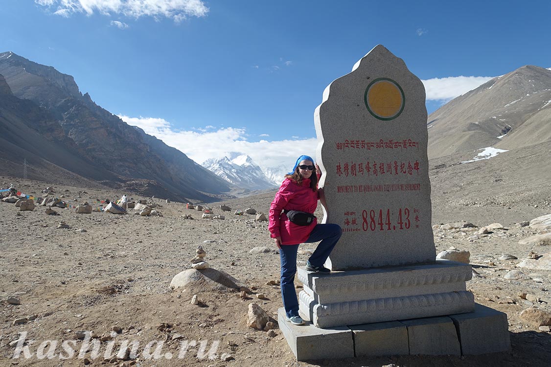Евгения Кашина, базовый лагерь Эверест, Тибет, 2019г